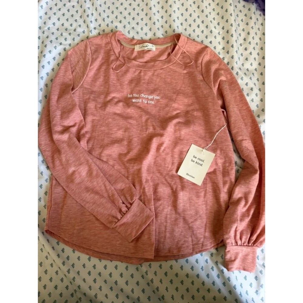 Inspirational Embroidered Long Sleeve Shirt